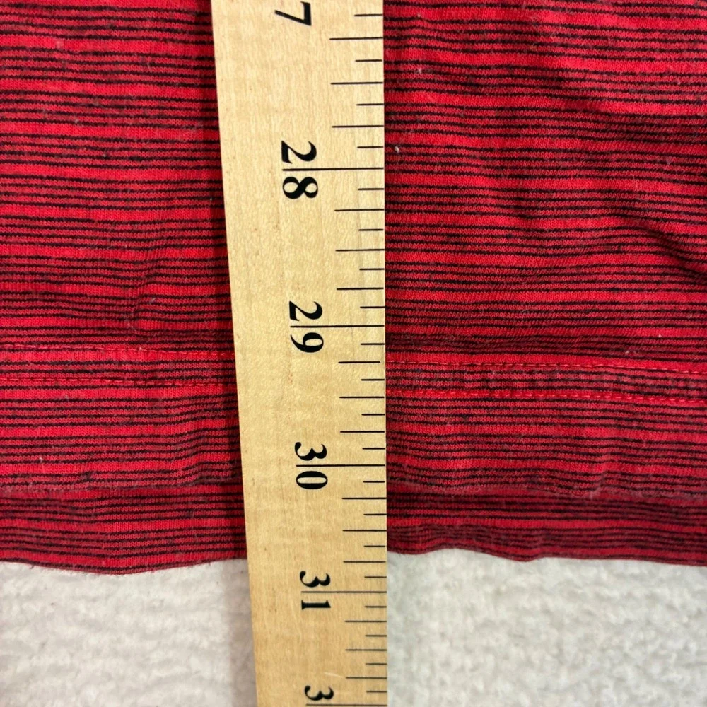 Vintage Nike Georgia Bulldogs Polo Shirt Men L Red Black Striped College Preppy